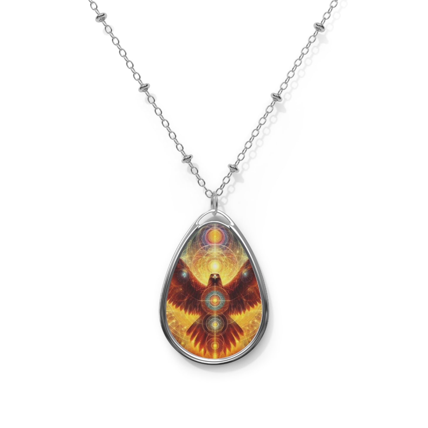 Heru Oval Necklace - Divine Protection & Power