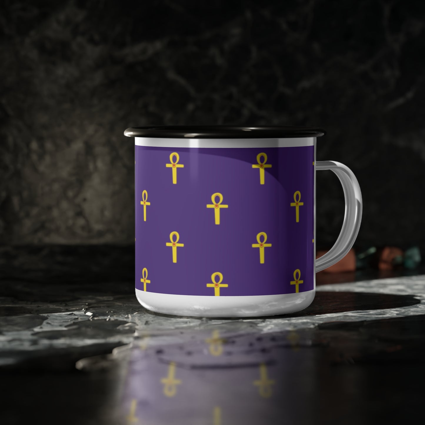 Sacred Enamel Cup – A Libation to Ancestors
