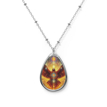 Heru Oval Necklace - Divine Protection & Power