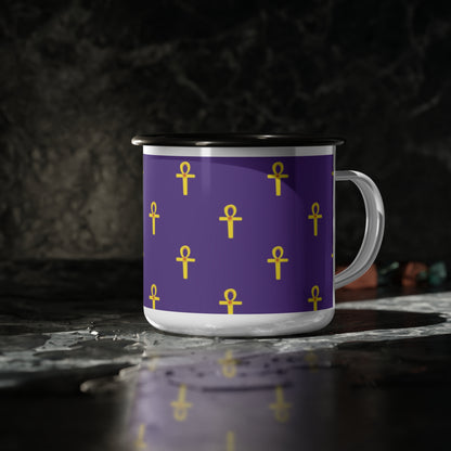 Sacred Enamel Cup – A Libation to Ancestors